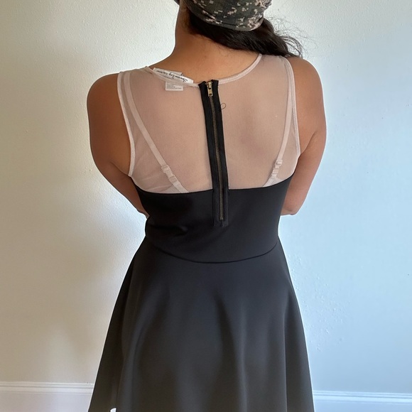 American Rag Black and Cream Mini Dress - Picture 2 of 4